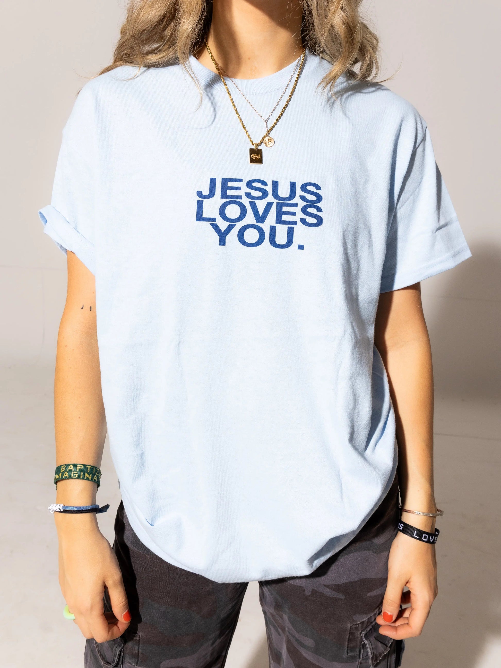 Light Blue Logo Tee