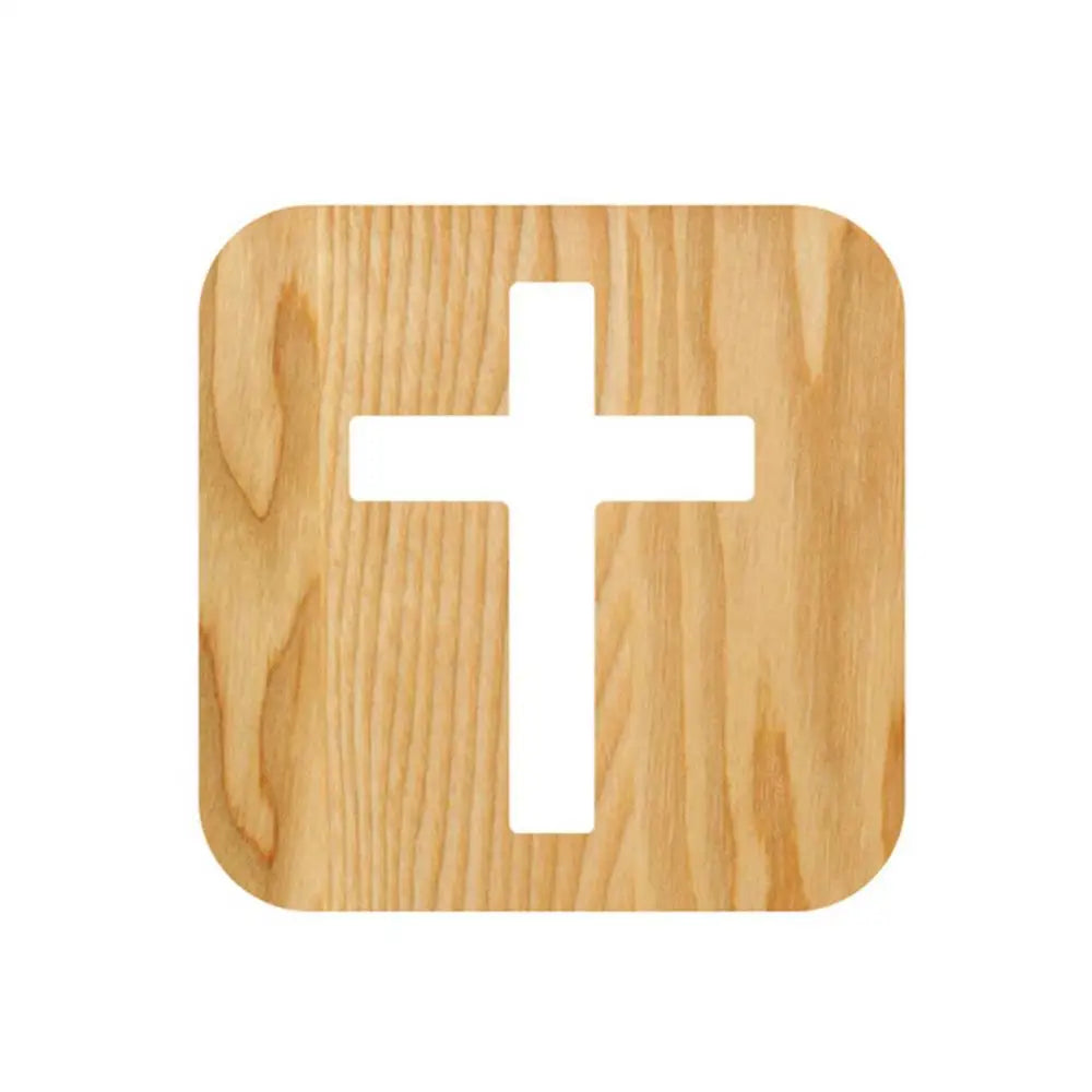 Led Light Christian Wooden Cross