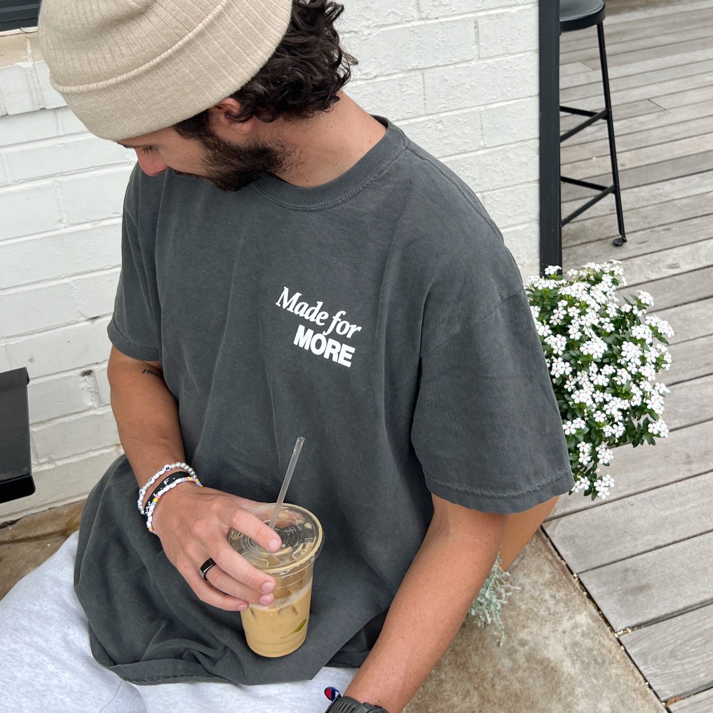 "MADE for MORE" PREMIUM COMFORT COLOR TEE | PEPPER