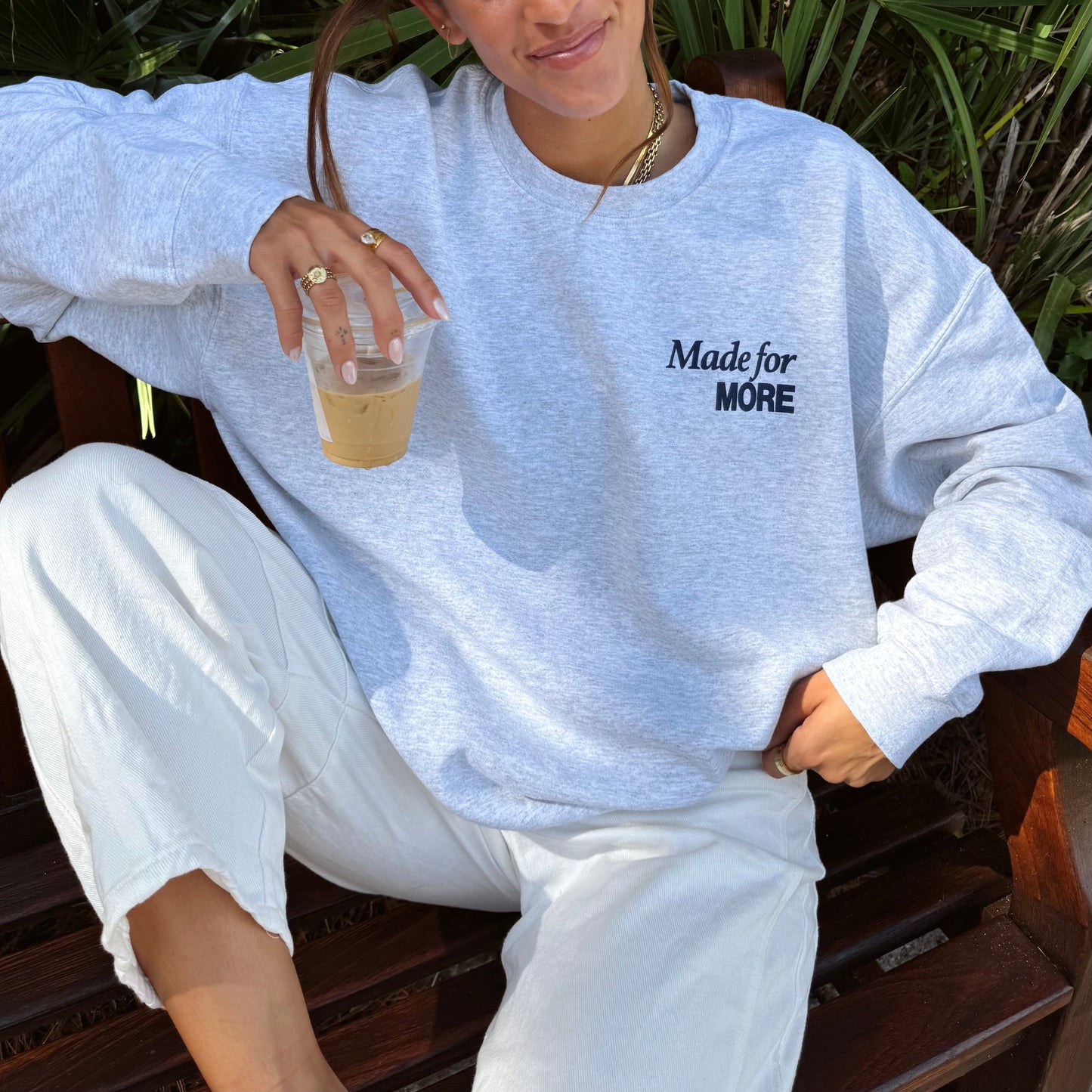 NEW! | "MADE for MORE" CREWNECK | ASH