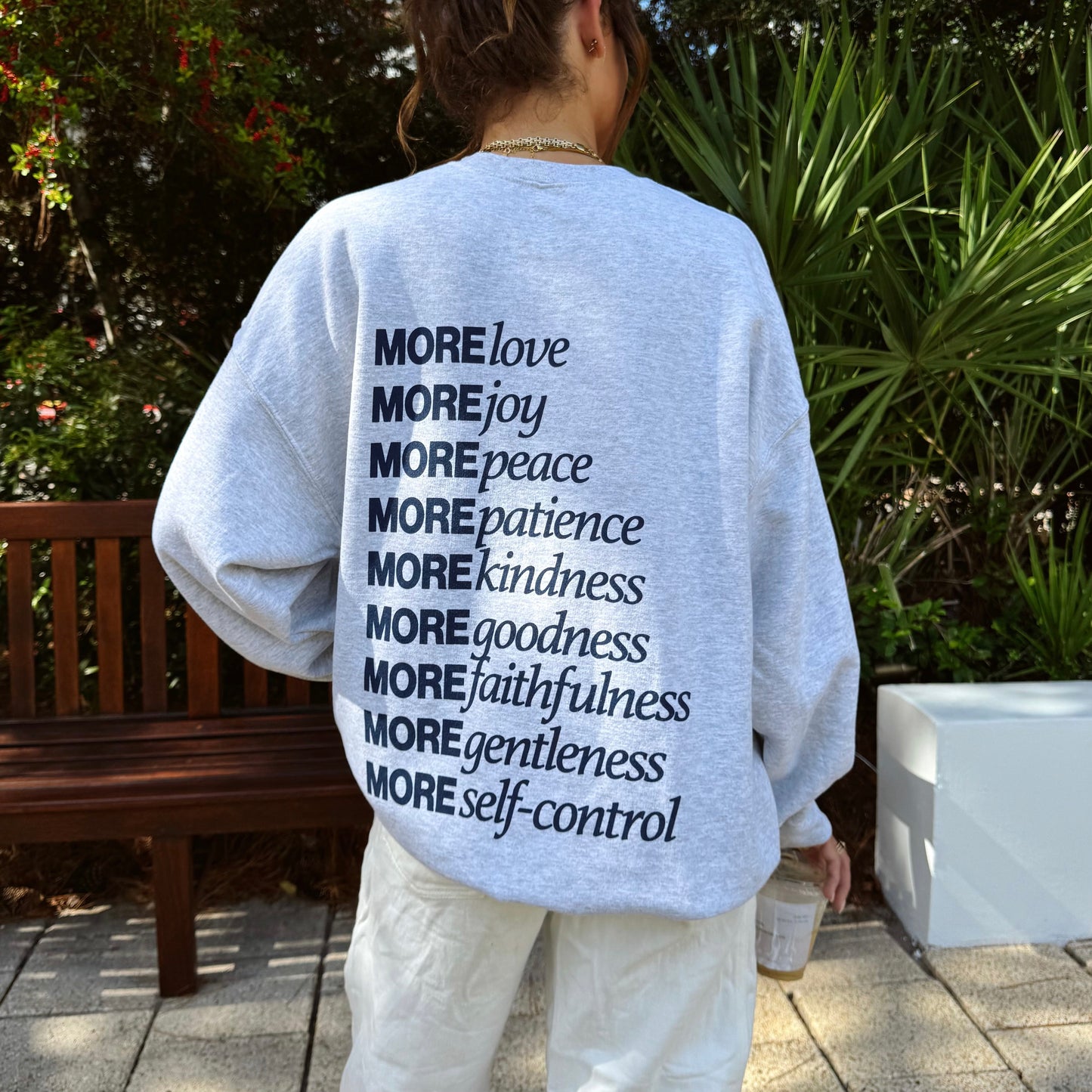 NEW! | "MADE for MORE" CREWNECK | ASH