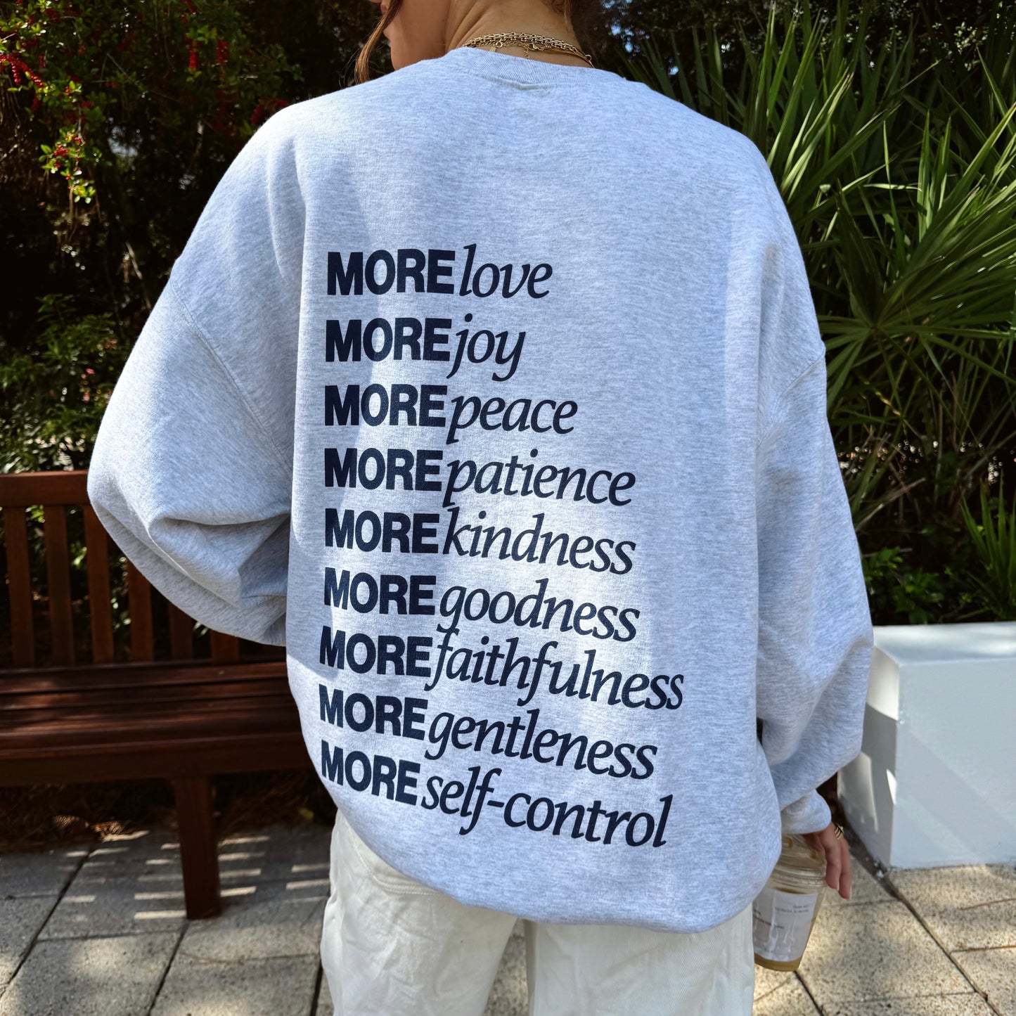 NEW! | "MADE for MORE" CREWNECK | ASH