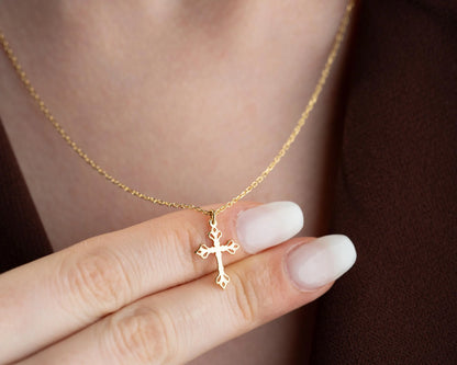 925 Sterling Silver Cross Necklace for Women