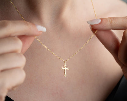 925 Sterling Silver Cross Necklace for Women