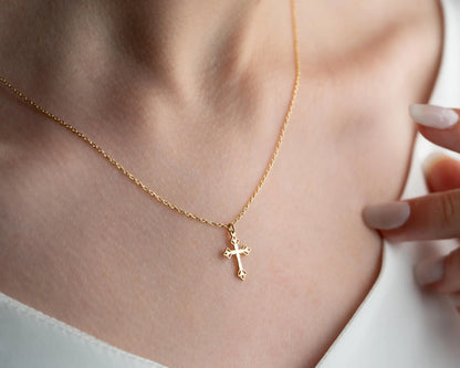 925 Sterling Silver Cross Necklace for Women