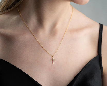 925 Sterling Silver Cross Necklace for Women