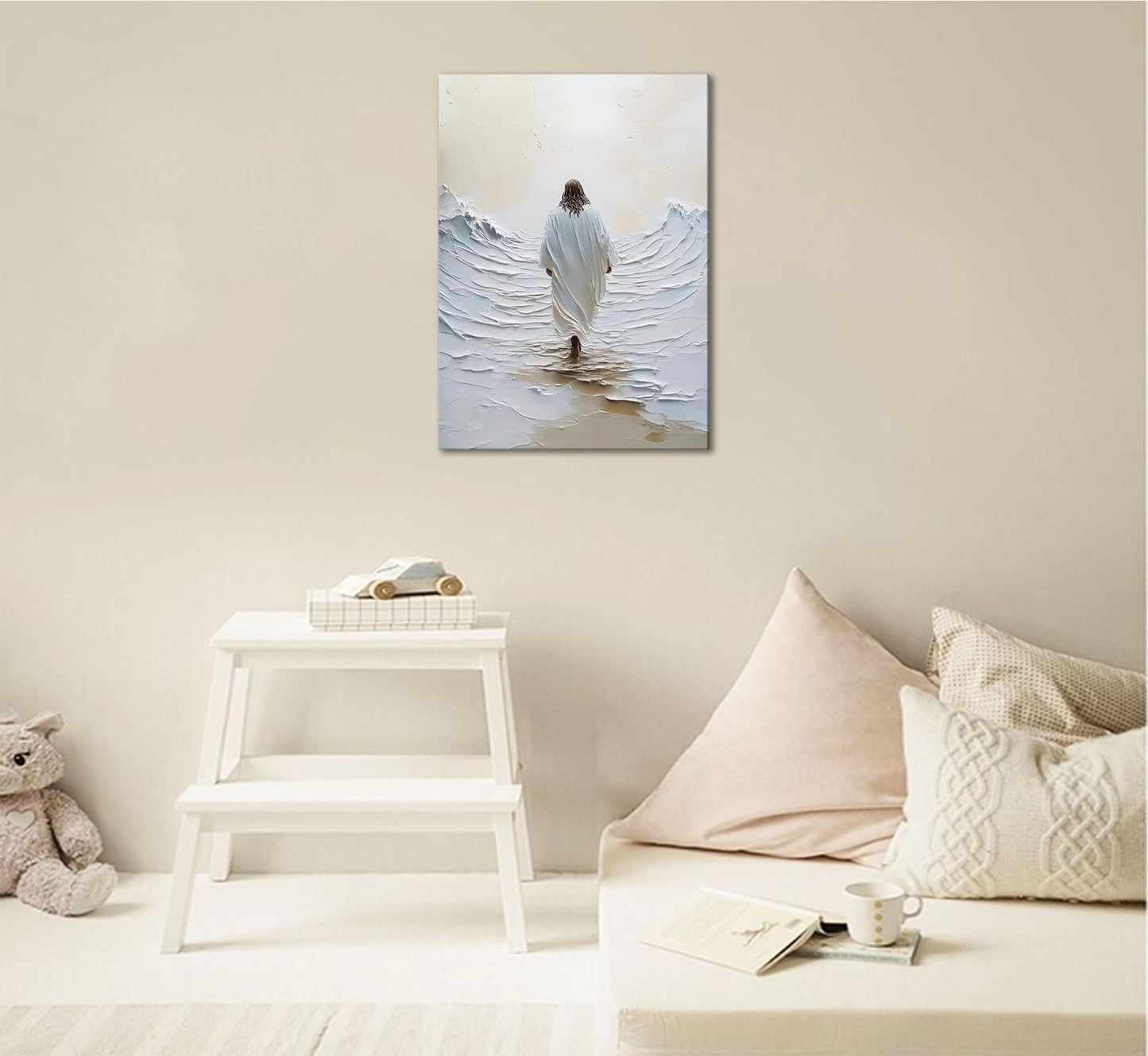 Jesus Walking on Water Canvas Wall Art 