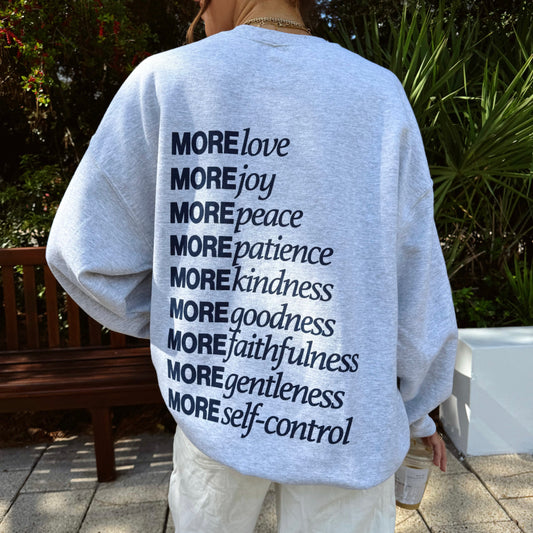 NEW! | "MADE for MORE" CREWNECK | ASH