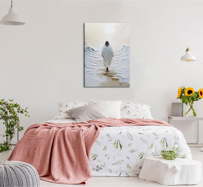 Jesus Walking on Water Canvas Wall Art 