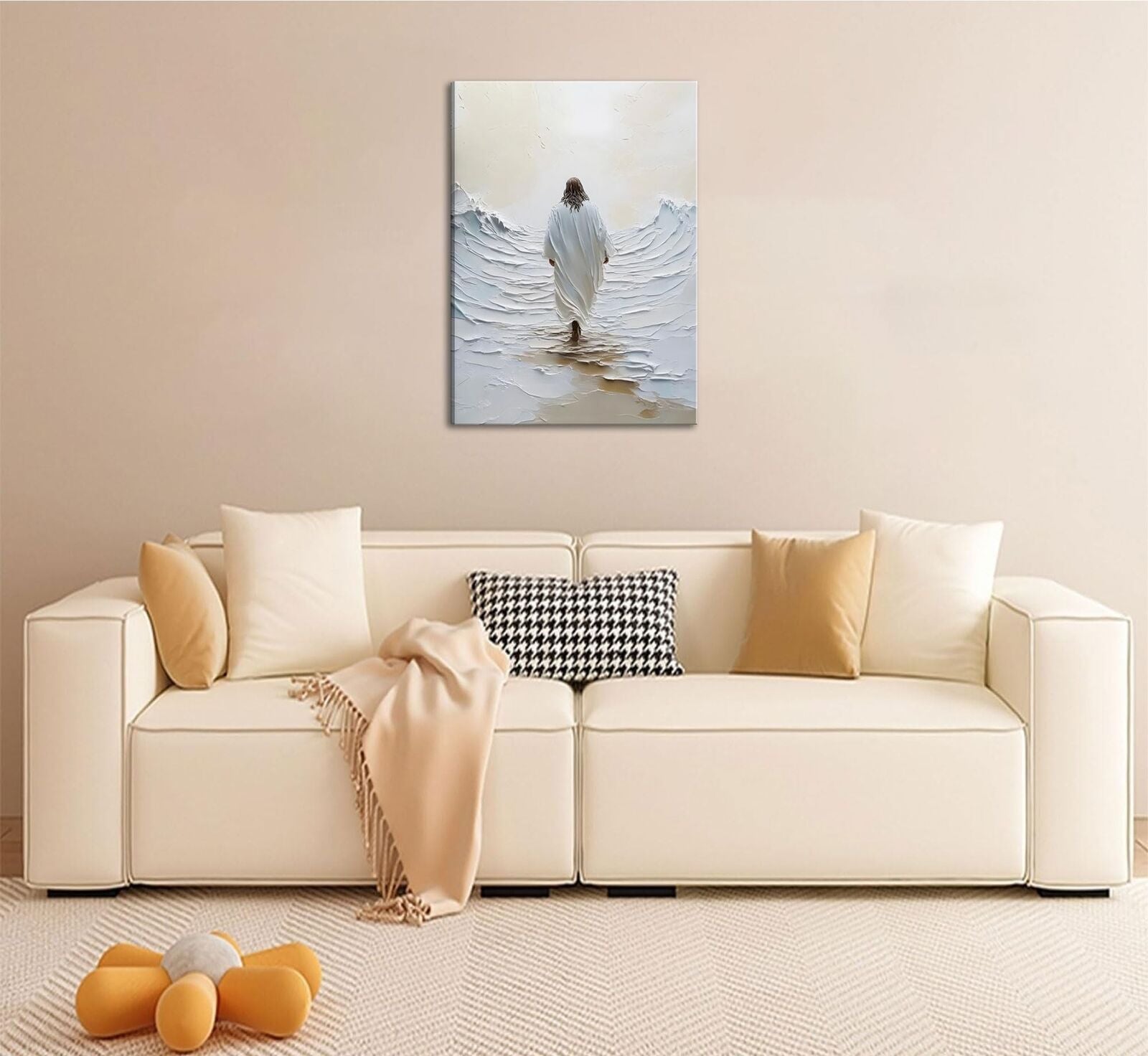 Jesus Walking on Water Canvas Wall Art 