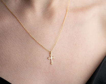 925 Sterling Silver Cross Necklace for Women